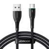 JOYROOM Starry Series SA32-AC3 USB-A apa - USB-C apa 2.0 Adat és töltő kábel - Fekete (1m)