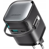JOYROOM TCL02 GaN 65W Charger with Retractable Cable-Bl (JYR1042)
