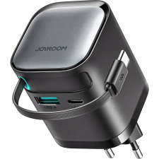 JOYROOM TCL02 GaN 65W Charger with Retractable Cable-Bl (JYR1042) mobiltelefon kellék