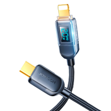 JOYROOM USB C - Lightning 20W kábel töltési teljesítmény kijelzővel 1,2 m fekete (S-CL020A4) kábel és adapter