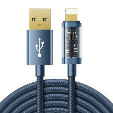 JOYROOM USB kábel - Lightning töltéshez / adatátvitelhez 2,4A 20W 2m kék (S-UL012A20) kábel és adapter