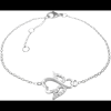 JSB Bijoux Ezüst karkötő Angyal Swarovski kristályokkal 92500406cr (Ag 925/1000; 1,58 g) (8592661388037)