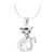 JSB Bijoux nyaklánc macska kristálykővel Swarovski®