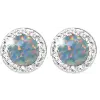 JSB Bijoux Opál Swarovski Australian Shadow kristálykövekkel 92400040aust (Ag925/1000, 1,4 g)