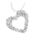 JSB Bijoux Szív Rock Swarovski® kristály kövekkel (fehér)