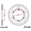 JT SPROCKETS Acél Öntisztító Hátsó Láncszerkezet 460 - 520 JT SPROCKETS Kategorizálatlan termékek
