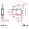 JT SPROCKETS Acél Standard Első Lánckerék 584 - 532