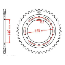 JT SPROCKETS acél standard hátsó lánckerék 3 - 525 egyéb motorkerékpár alkatrész