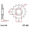 JT SPROCKETS első lánckerék 16 fog acél standard 520 osztás típus 402 BMW F 650 GS JT SPROCKETS  Kategorizálatlan termékek