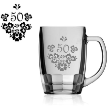 JTF Bamberg söröskorsó 0,5 l Jubileum népi motívum konyhai eszköz