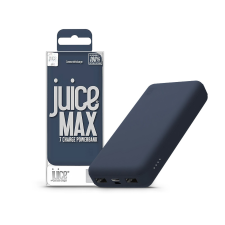 Juice Univerzális hordozható, asztali akkumulátor töltő - Juice ECO MAX Power Bank -  2xUSB + Type-C - 20.000 mAh - kék (JU194839) power bank