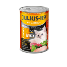  Julius-K9 Adult - Chicken & Turkey konzerv macskáknak 24 x 415 g macskaeledel