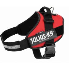 Julius-K9 IDC piros powerhám kutyáknak (70-90 kg, 96-138 cm) nyakörv, póráz, hám kutyáknak