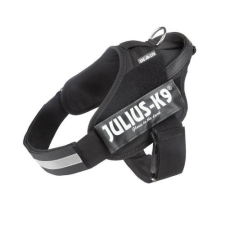 Julius-K9 IDC® Stealth® - Powerhám (fekete,felirattal) kutyák részére (1-es méret) nyakörv, póráz, hám kutyáknak