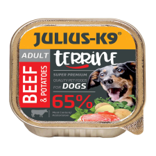 Julius-K9 Julius K9 tálkás kutyaeledel - 150 g - Több ízben - Marha + burgonya kutyaeledel