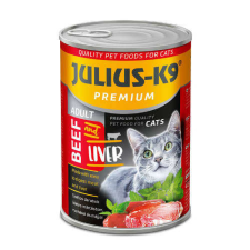 Julius-K9 JULIUS K-9 CAT 415g Beef-Liver 313542 macskaeledel