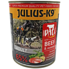 JULIUS-K9 PETFOOD JULIUS K-9 konzerv kutya 800g Marha-burgonya (Beef+Potato) kutyaeledel