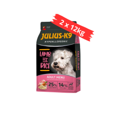  Julius K-9 Adult Hypoallergenic bárány,rizs Ételallergiás felnőtt kutyák részére 2x12kg kutyaeledel