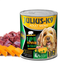 Julius K-9 | Felnőtt kutyáknak | Konzerv | Vad és sütőtök - 800 g kutyaeledel