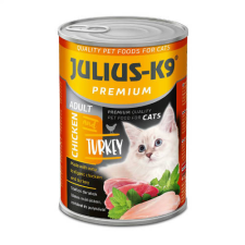 Julius K-9 | Felnőtt macskáknak | Konzerv | Csirke, pulyka - 415 g macskaeledel