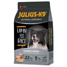 Julius K-9 | Hypoallergenic | Száraztáp | Idős és túlsúlyos kutyáknak | Bárány, rizs - 12 kg kutyaeledel