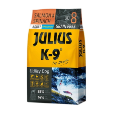 Julius K-9 Julius-K9 Utility Dog Grain Free Adult Salmon & Spinach 3kg kutyaeledel