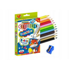  Jumbo színes ceruzák, 12 szín és hegyező Bambino színes ceruza