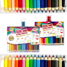  Jumbo színes ceruzák, 18 szín és hegyező, ST.ART színes ceruza