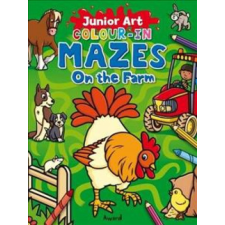 Junior Art Colour in Mazes: On the Farm idegen nyelvű könyv
