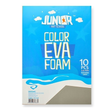 Junior Kreatív Junior dekor gumilap A/4, szürke, 10 db/csomag kreatív papír