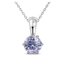  Június-Birth Stone Swarovski kristályos nyaklánc - Alexandrite - lila nyaklánc