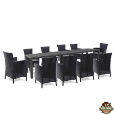  Juowa 10 személyes kerti bútor garnitúra szett kerti bútor