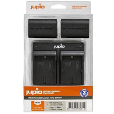 Jupio 2x LP-E6NH 2130 mAh + Dual Charger Canon számára digitális fényképező akkumulátor