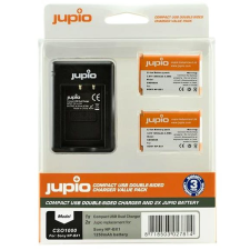 Jupio 2x NP-BX1 - 1250 mAh + Sony kompatibilis töltő digitális fényképező akkumulátor