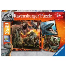 Jurassic World puzzle 3x49 darabos készlet puzzle, kirakós