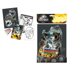 Jurassic World színező szett matrica