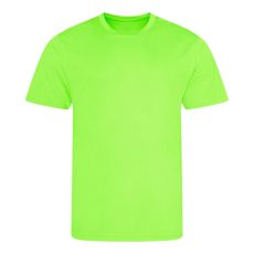 Just Cool JC001 környakas sport férfi póló Just Cool, Electric Green-XL