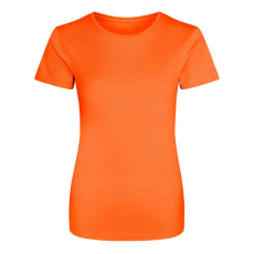 Just Cool JC005 környakas Női sport póló Just Cool, Electric Orange-L