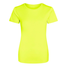 Just Cool JC005 környakas Női sport póló Just Cool, Electric Yellow-XL