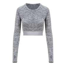 Just Cool JC039 WOMEN&#039;S LONG SLEEVE CROP T S munkaruha
