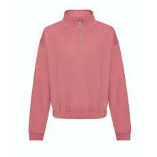 Just Hoods AWJH037 WOMEN'S CROPPED 1/4 ZIP SWEAT XXS