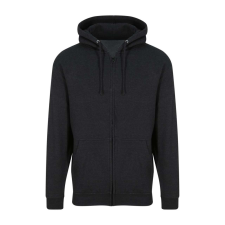 Just Hoods cipzáros kapucnis férfi pulóver AWJH050, Black Smoke-2XL férfi pulóver, kardigán
