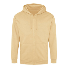 Just Hoods cipzáros kapucnis férfi pulóver AWJH050, Desert Sand-L férfi pulóver, kardigán