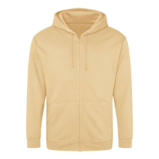 Just Hoods cipzáros kapucnis férfi pulóver AWJH050, Desert Sand-S
