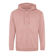 Just Hoods cipzáros kapucnis férfi pulóver AWJH050, Dusty Pink-L férfi pulóver, kardigán