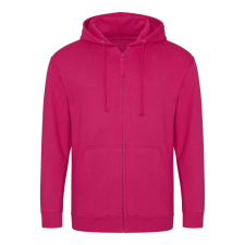 Just Hoods cipzáros kapucnis férfi pulóver AWJH050, Hot Pink-2XL férfi pulóver, kardigán