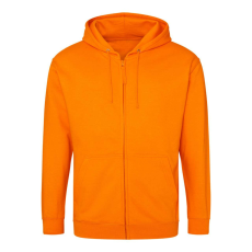 Just Hoods cipzáros kapucnis férfi pulóver AWJH050, Orange Crush-XL