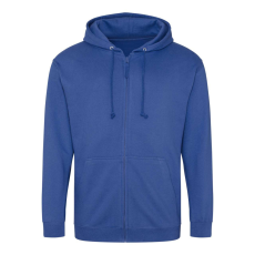 Just Hoods cipzáros kapucnis férfi pulóver AWJH050, Royal Blue-L