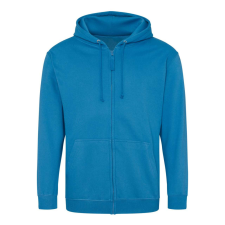 Just Hoods cipzáros kapucnis férfi pulóver AWJH050, Sapphire Blue-2XL férfi pulóver, kardigán