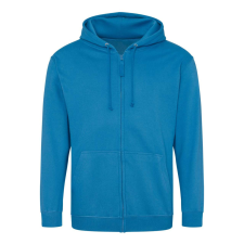 Just Hoods cipzáros kapucnis férfi pulóver AWJH050, Sapphire Blue-L férfi pulóver, kardigán